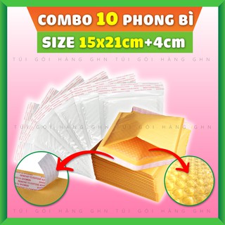 [RẺ VÔ ĐỊCH] Combo 10 Túi Gói Hàng Chống Sốc Size 15*21+4cm GHN