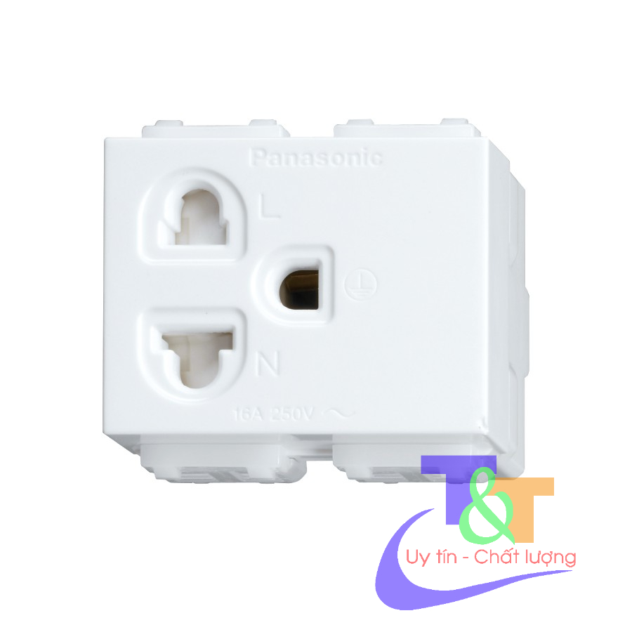 Ổ cắm đơn, đôi có màn che WEV1081SW, WEV1582SW  Panasonic