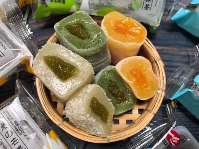 Bánh MOCHI Đài Loan (800g/hộp 3 vị: Xoài-Matcha-Sữa chua sp bán chạy)