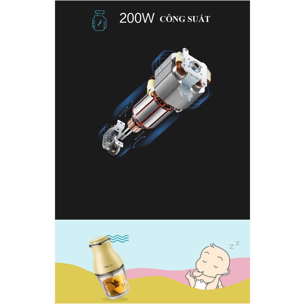 Máy xay đa năng Bear 0.6L tiện lợi