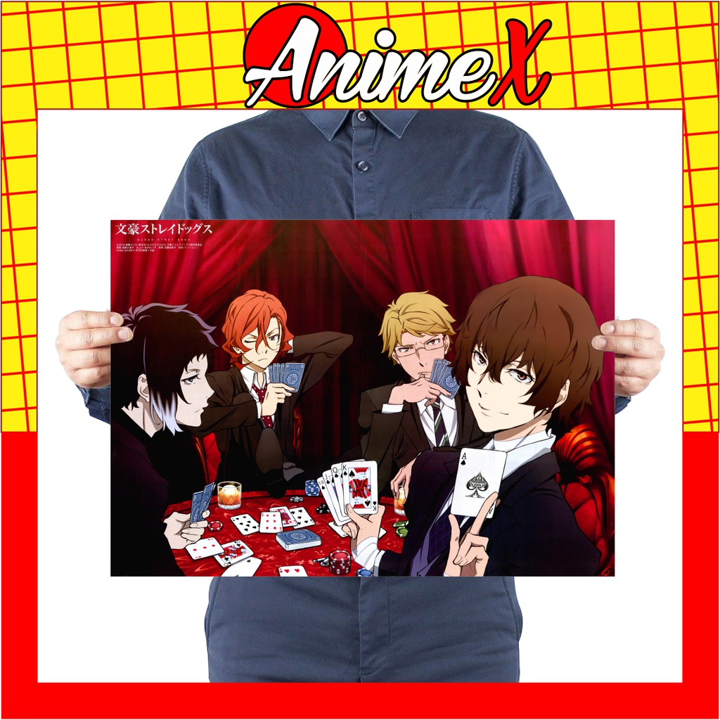 Tấm Poster Anime Văn hào lưu lạc - Bungou stray dogs - Tranh dán tường hoạt hình - Áp phíchby AnimeX