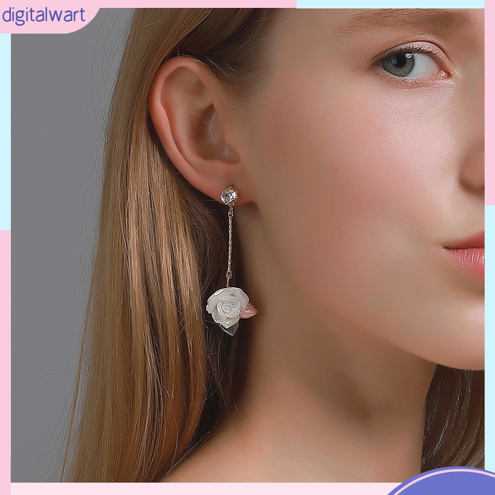 Đôi Khuyên Tai Hình Hoa Hồng Phong Cách Vintage Thời Trang Cho Nữ