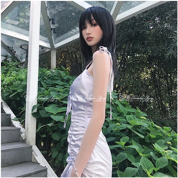 Đầm nữ hai dây dáng ôm mini Emilyshop