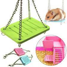 Xích đu gỗ ép treo lồng giá rẻ dành cho hamster