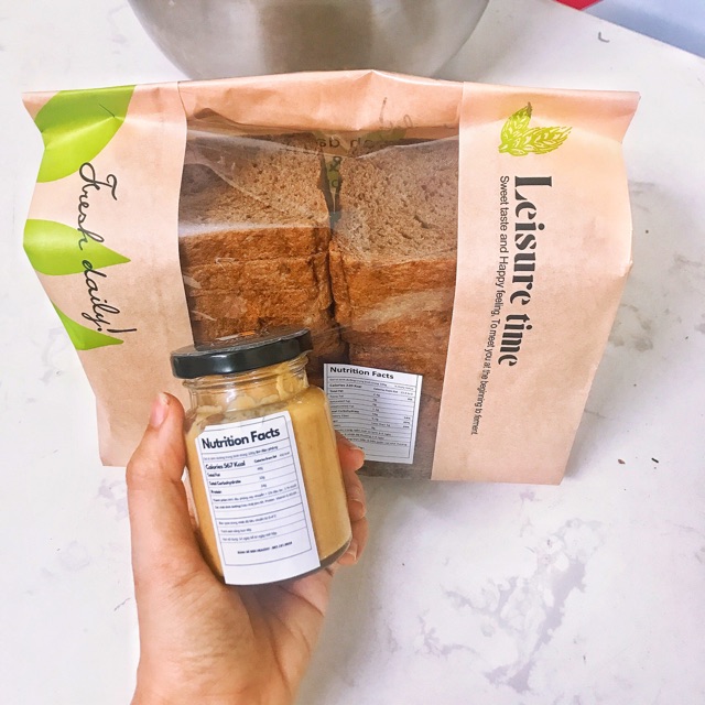 Ship HÀ NỘI ĐẾN TPHO THANH HOÁ  ) Bánh Mỳ Đen Nguyên Cám 20 lát - 500Gram