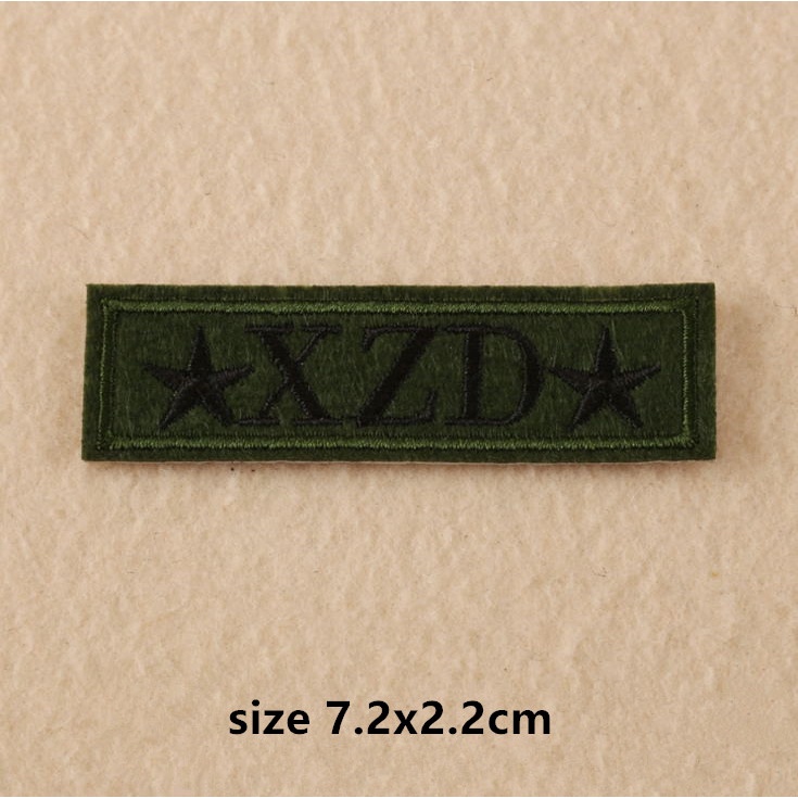 Miếng Dán Ủi Trang Trí Quần Áo Thêu Hình Bàn Tay Phong Cách Quân Đội