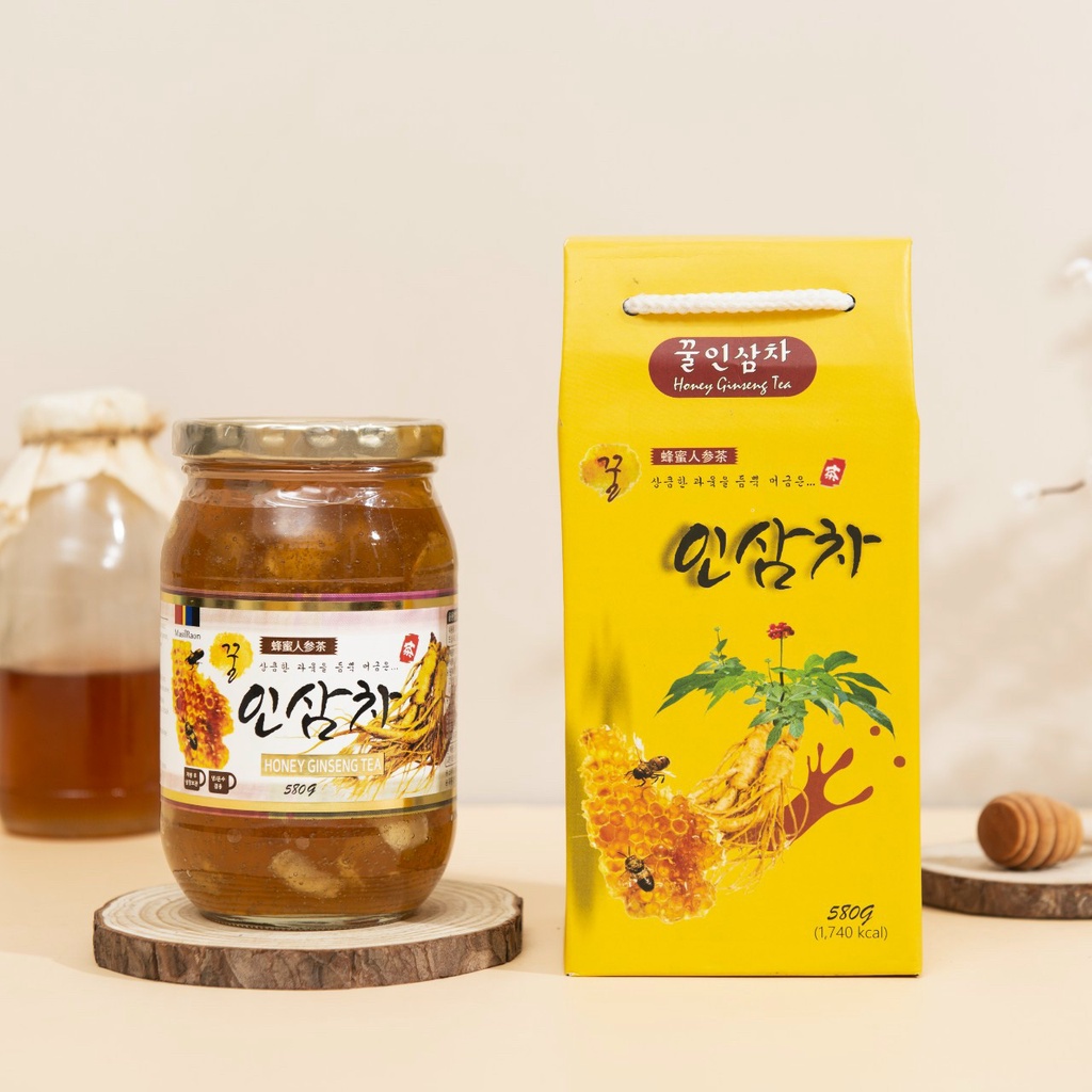 Sâm ngâm mật ong Hàn Quốc 580g