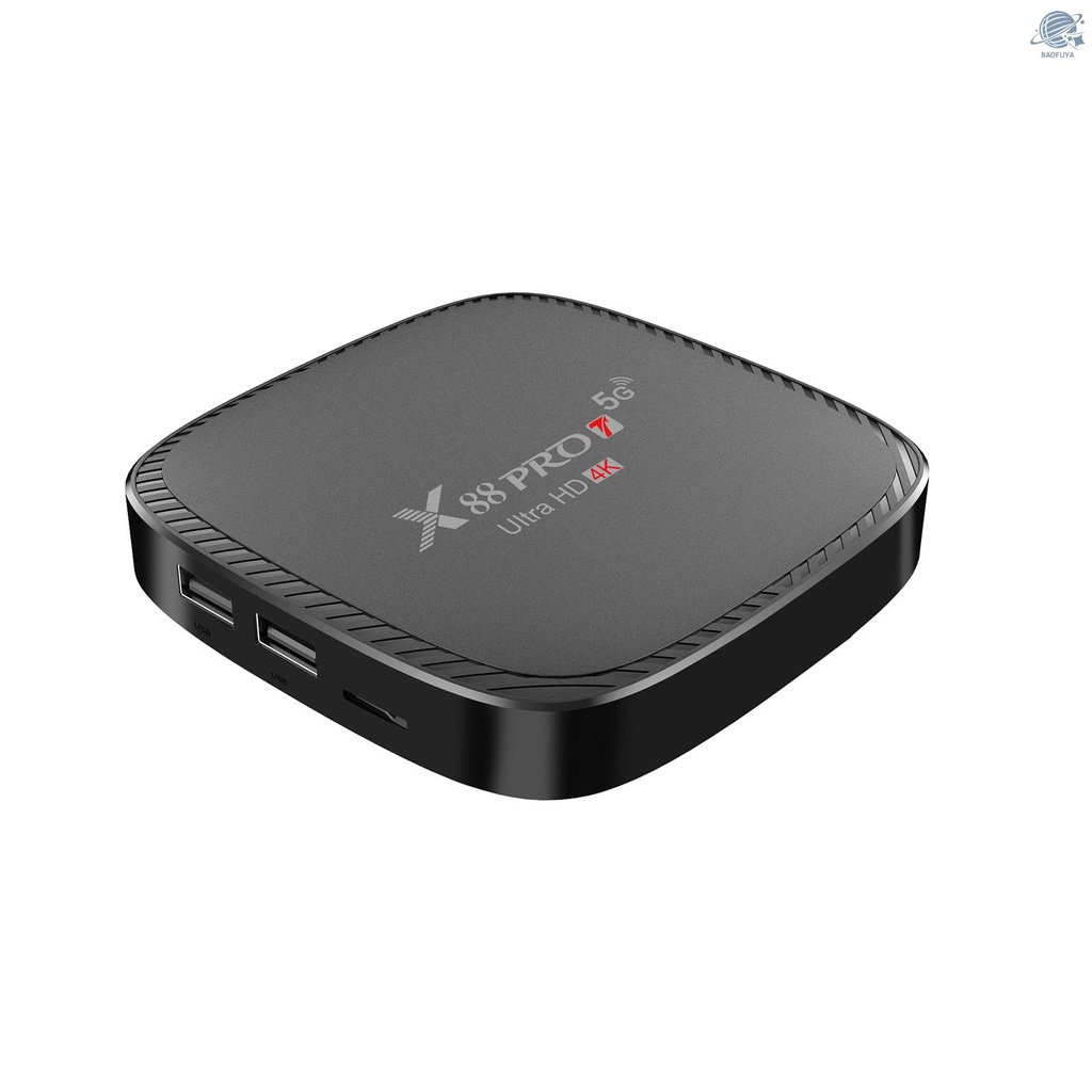 Tv Box X88 Pro T Android 10.0 Uhd 4k Allwinner H313 Quad-Core H.265 Vp9 2.4g / 5g 100m Lan 1gb + Điều Khiển Từ Xa