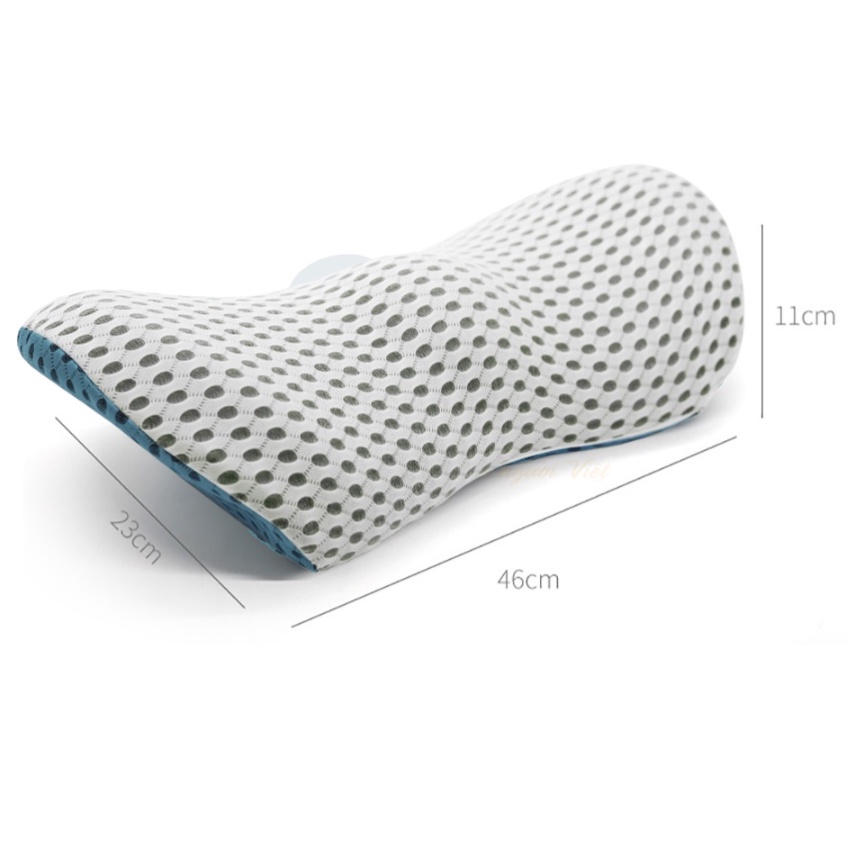 Gối kê lưng G05 chống đau lưng, thoát vị đĩa đệm - Ruột gối cao su non - Thương hiệu doron hàng nhập khẩu