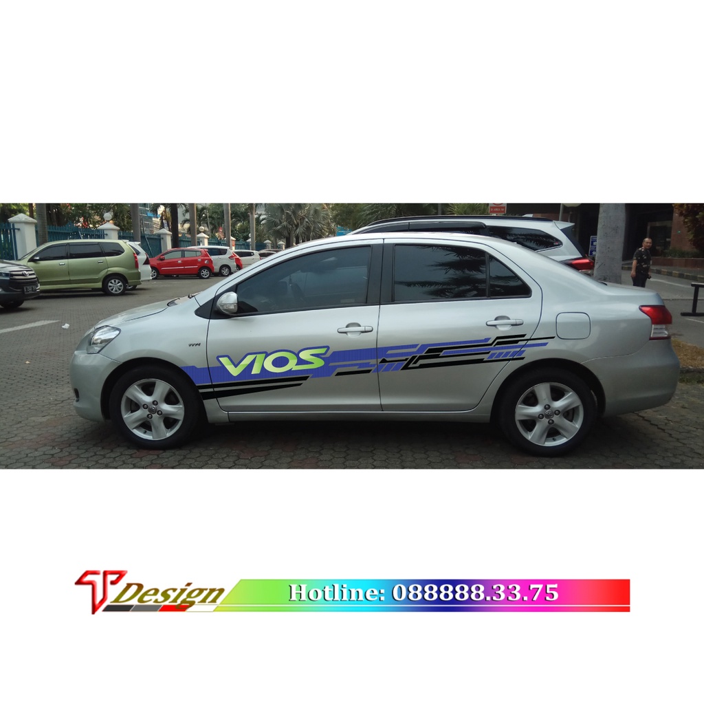 Tem xe ô tô phong cách TRD Sport, fortuner, innova, bán tải, 4 chỗ, 5 chổ, 7 chỗ  .. dán được nhiều dòng xe