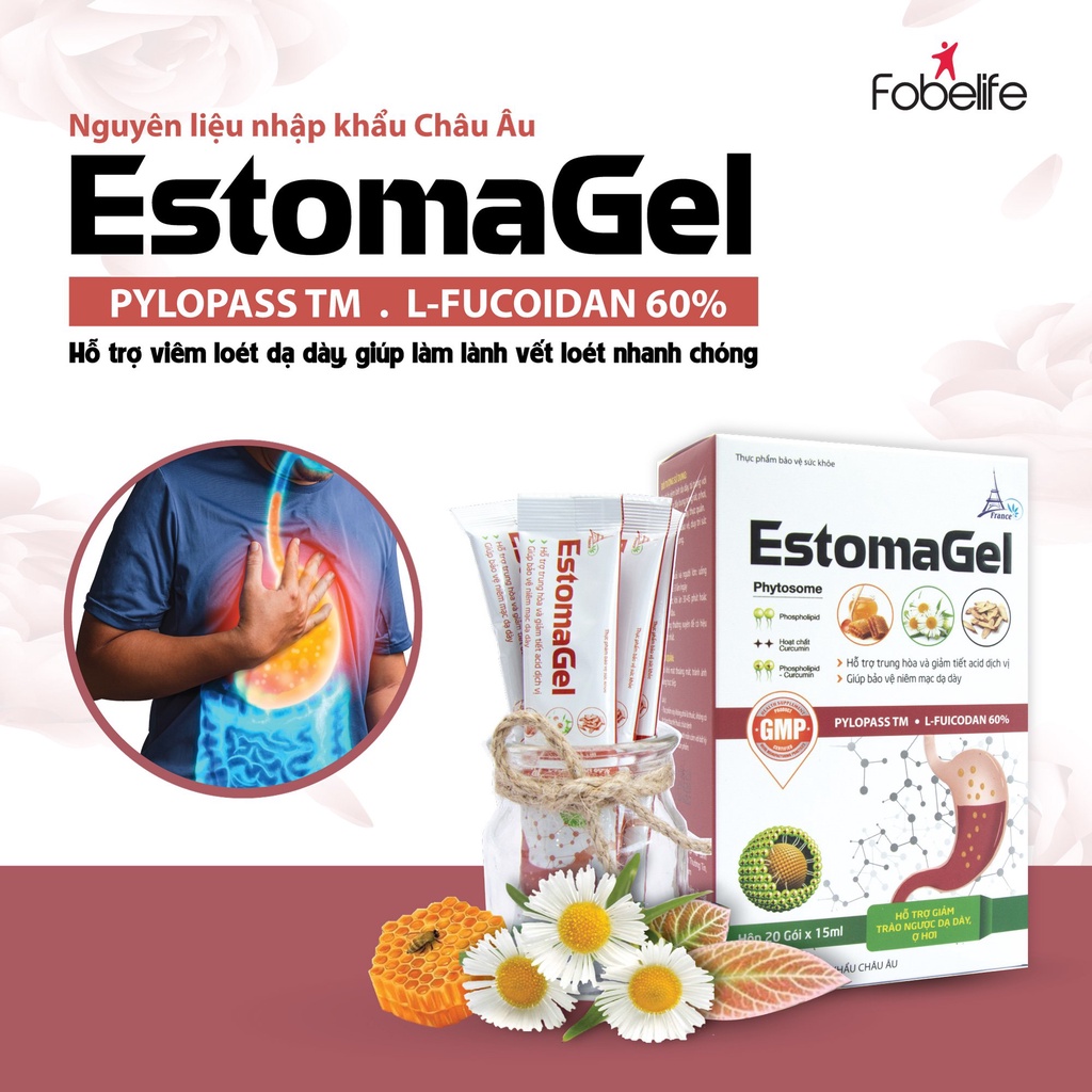 Gói Uống Giảm Nhanh Cơn Đau Dạ Dày Đau Bao Tử Estomagel ( Hộp 20 gói )