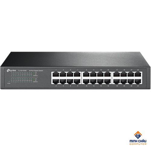 Switch Tp-link 24-port Gigabit Switch 10/100/1000M RJ45 ports SG1024D 13-inch 1U