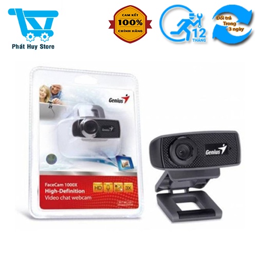 Webcam chính hãng HD720p Genius Facecam 1000X V2 | BigBuy360 - bigbuy360.vn