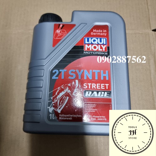 Nhớt Pha Xăng Xe 2 Thì Liqui Moly MOTORBIKE 2T SYNTH STREET RACE - 1505 - Jaso FD Made in Germany 1 lít