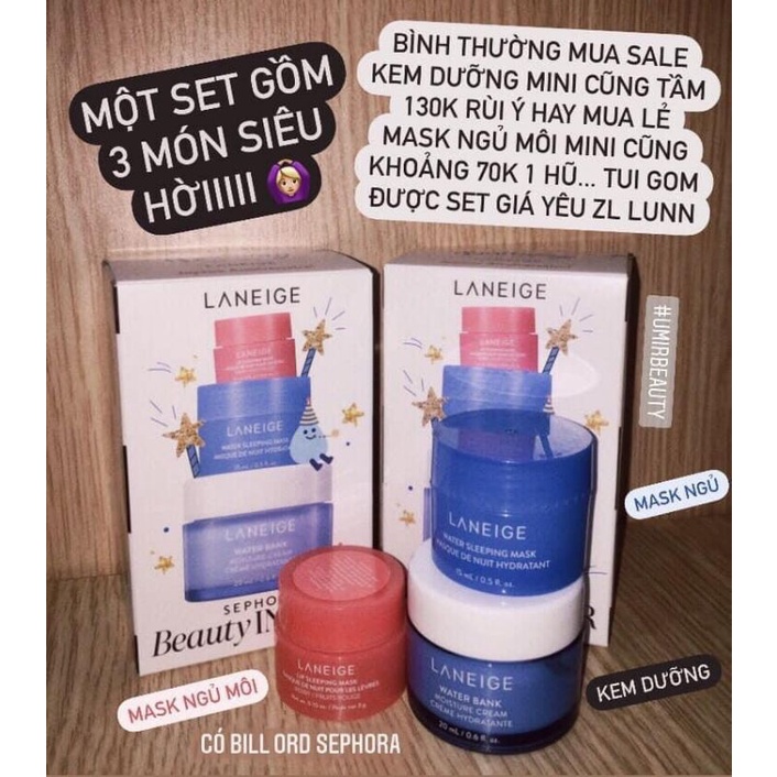 Sét dưỡng 3 món Laneige