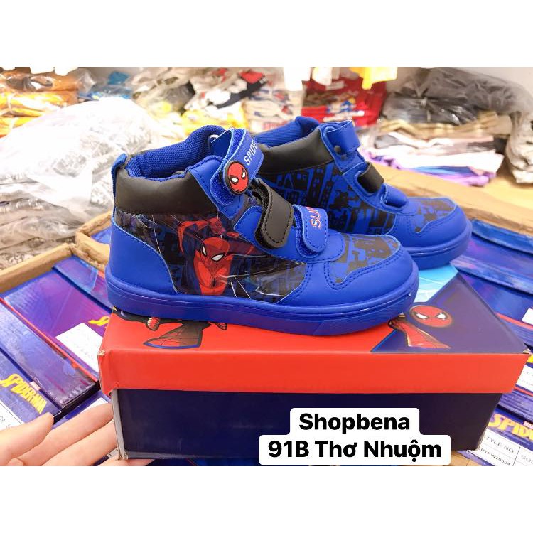giầy Sneaker spiderman xanh ❤️ FREESHIP ❤️ giầy Sneaker spiderman xanh cho bé