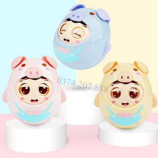 Đồ chơi cho trẻ nhỏ lật đật nhắm mở mắt hình chú heo con dễ thương cho bé