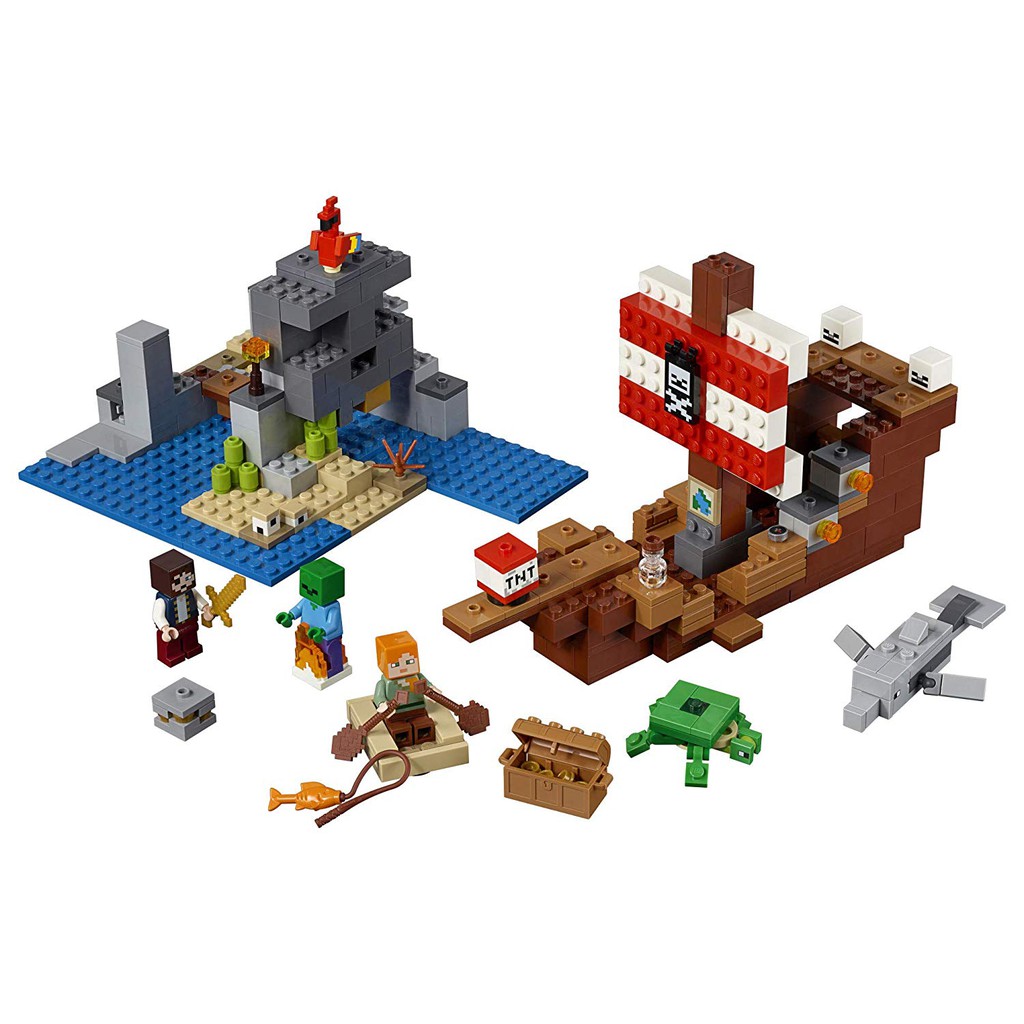 Đồ chơi LEGO Minecraft 21152 The Pirate Ship Adventure – Thuyền hải tặc