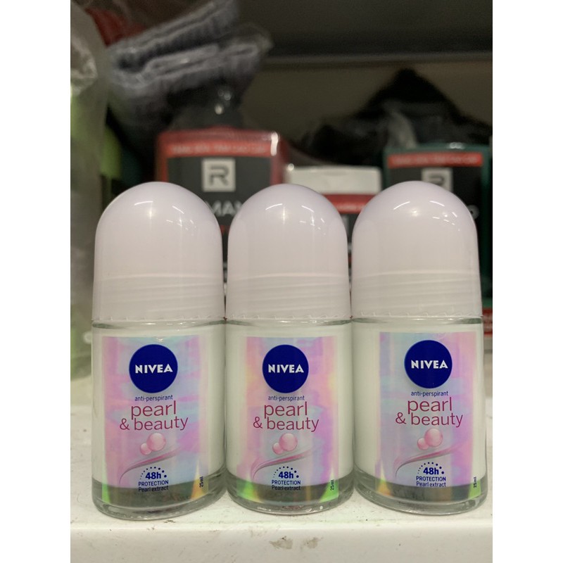 Lăn khử mùi Nivea Pearl & Beauty Ngọc trai chai 25ml