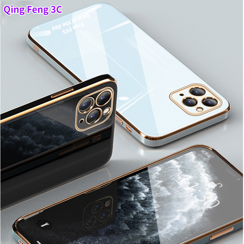 Ốp Điện Thoại Mạ Vàng Linh Hoạt Cho Samsung Galaxy A01 A10S A11 A12 A15 A50S A30S A51 A70S A71 M10 M10S M11 M12 A52S