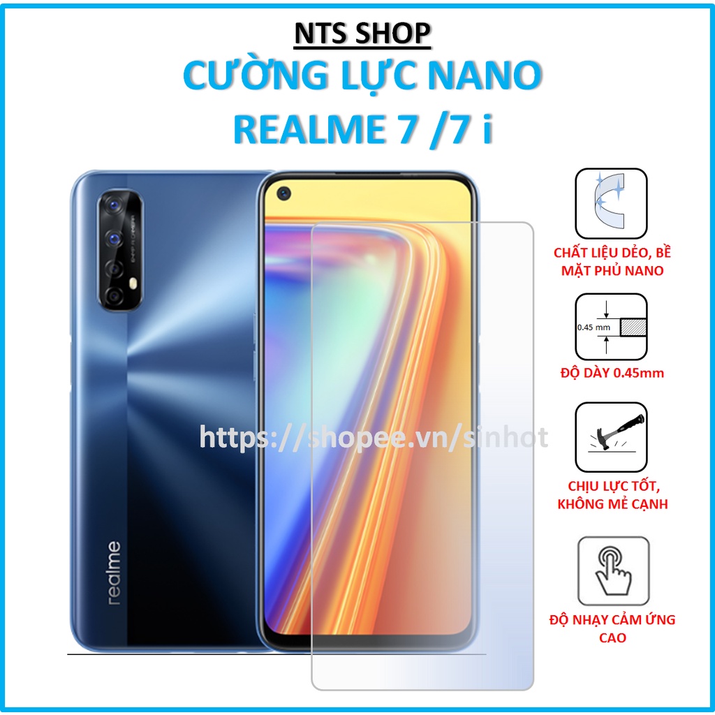 Dán cường lực dẻo bảo vệ màn hình Realme 7i