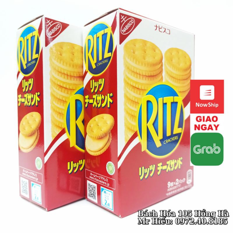 [XẢ HÀNG] Bánh quy Ritz Nhật nhân pho mai 160g HSD T7/2021