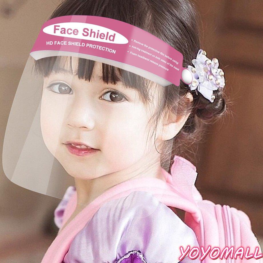 Set 10 Tấm Chắn Bảo Vệ Mặt Chống Sương Mù / Giọt Bắn Kiểu Hoạt Hình Dễ Thương Cho Bé