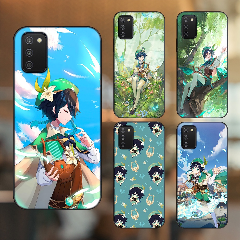 Ốp lưng Samsung A03S viền đen in hình Venti Genshin Impact