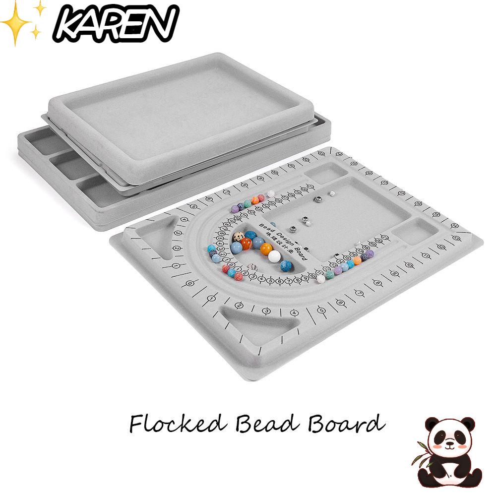 Khay đựng hạt cườm làm vòng cổ/ vòng tay/ trang sức thủ công màu xám tiện dụng DIY