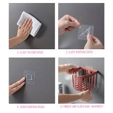 Giỏ nhựa đựng giấy vệ sinh dán tường tiện lợi nthinhuy01