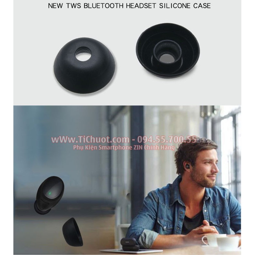 [Lõi 4mm] Nút Cao Su Tai Bluetooth TWS Nút Ngắn Cao 4mm