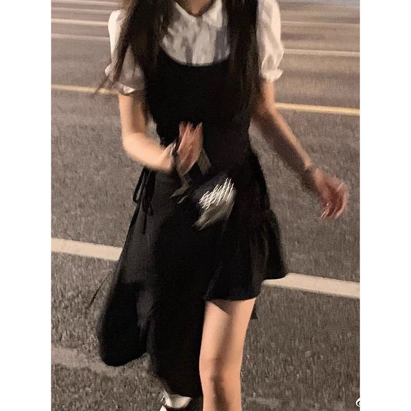 Jiashucheng Đầm Ôm Eo Phong Cách Preppy Nhật Bản Thời Trang Xuân Hè 2022 Mới Cho Nữ