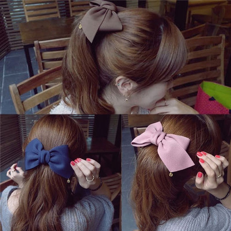 Kẹp tóc màu trơn thời trang nữ tính