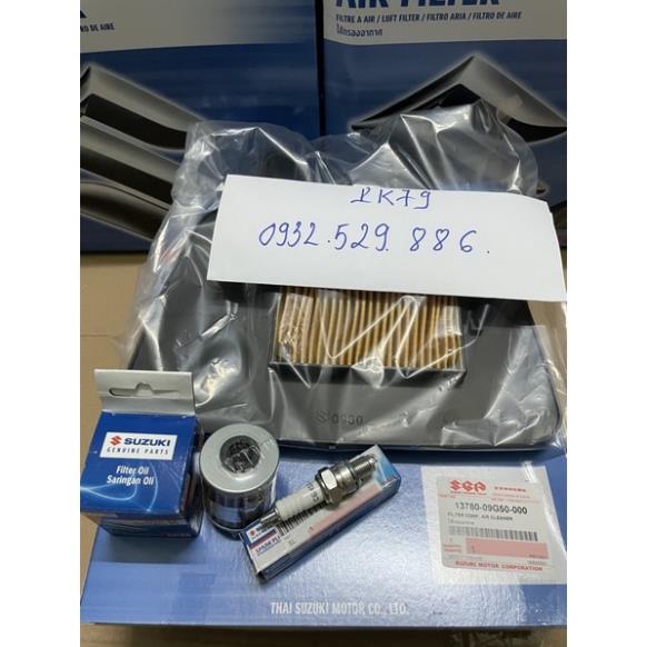 Combo Lọc Gió, Lọc Nhớt Và Bugi Cho Dòng Xe Xbike 125 Và Axelo 125-Hàng chính hãng