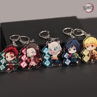 Móc Khóa Hình Anime Demon Slayer Bằng Acrylic Trong Suốt