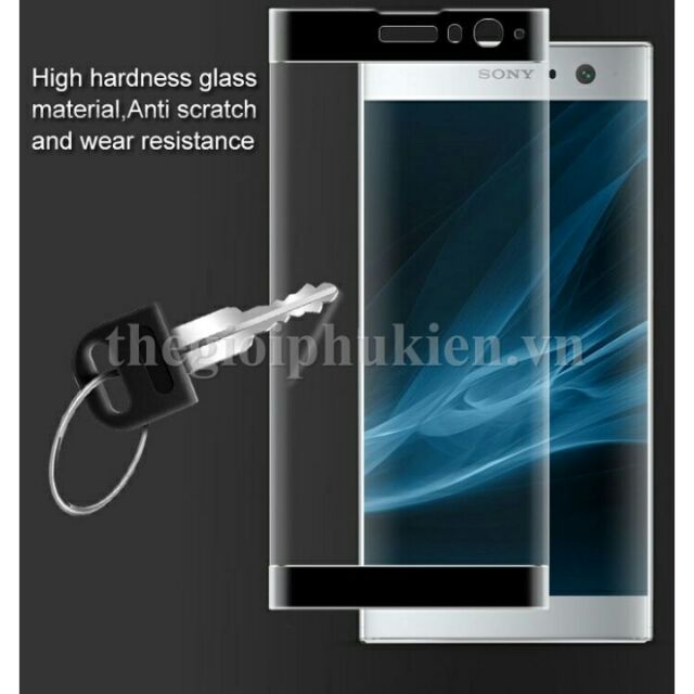 Kính cường lực full màn 4D sony xperia XA2