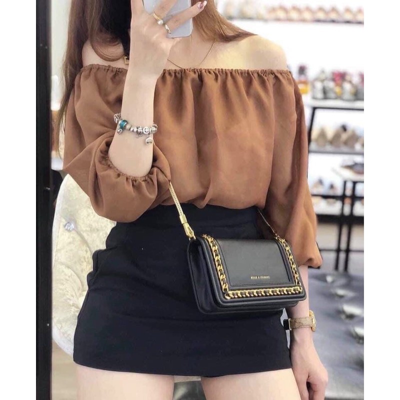 Túi cnk xuất viền xích size 20cm