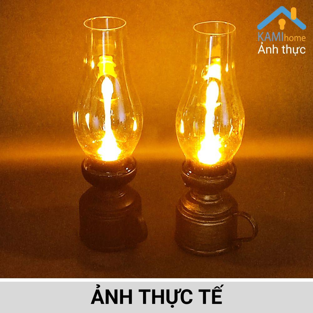 Đèn dầu led kiểu ngọn nến trang trí phòng ngủ bàn ăn KM 26021