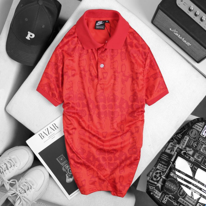 Video Áo thun nam polo big size 4XL cổ bẻ vải thun poly 2 da nhập dày mịn mát 4 chiều sọc carô đỏ cam xanh lá