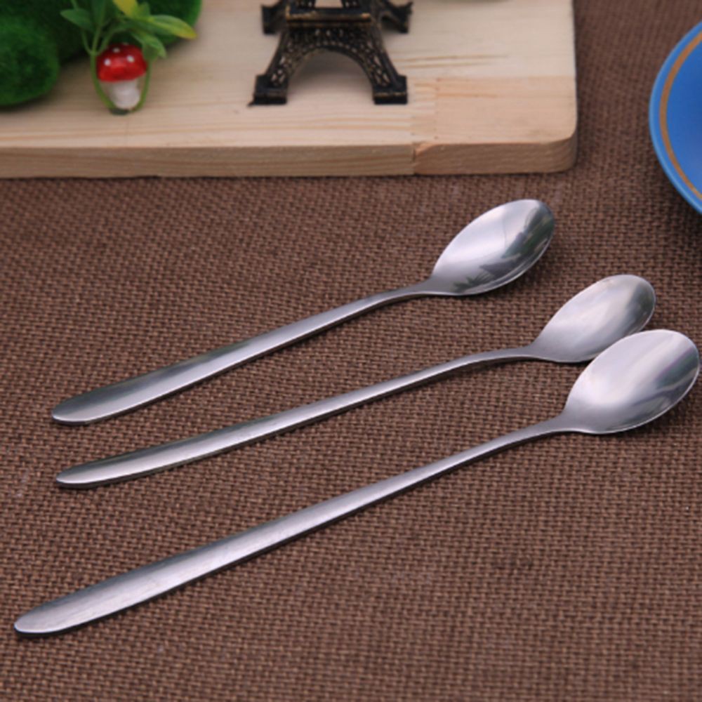 Set 10 thìa inox cán dài nhiều mẫu tiện dụng