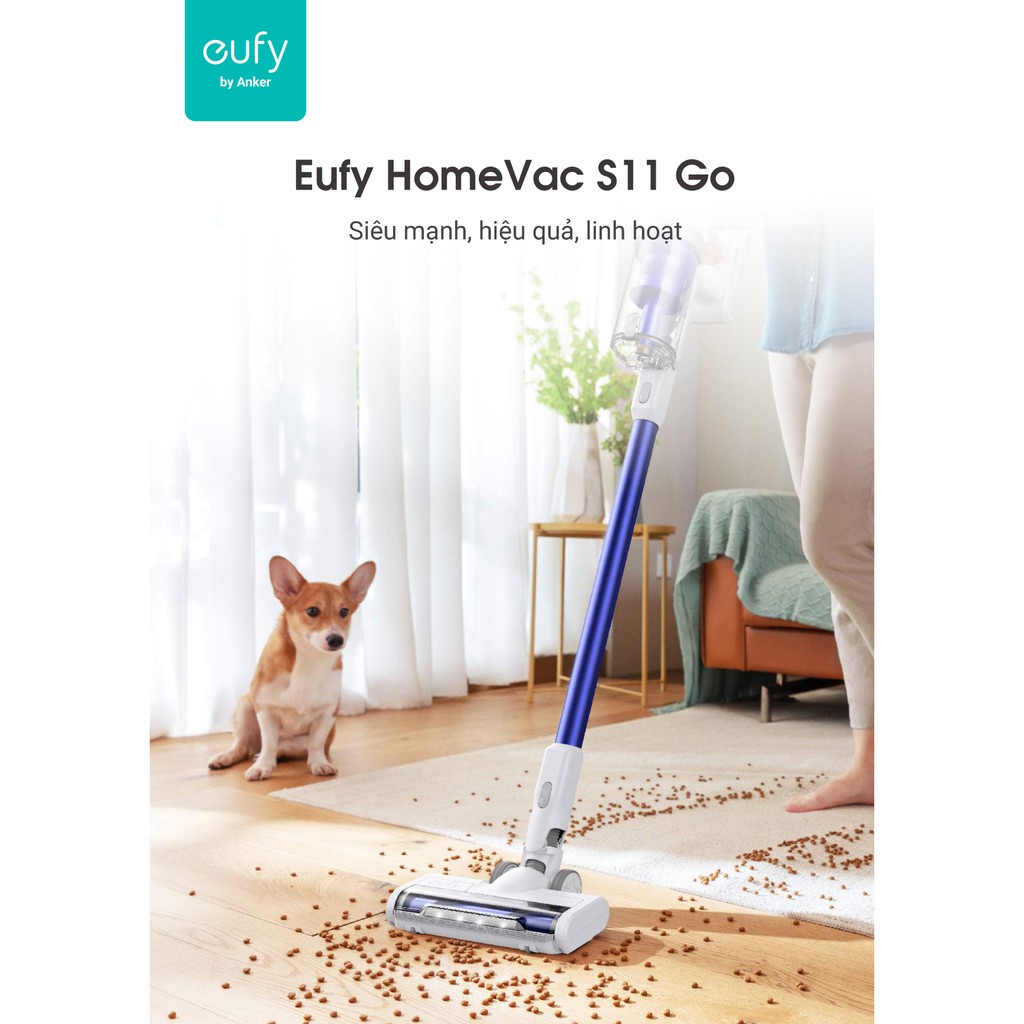 [Mã ELHA22 giảm 6% đơn 300K] Máy hút bụi cầm tay không dây EUFY HomeVac S11 Go (by Anker) - T2501