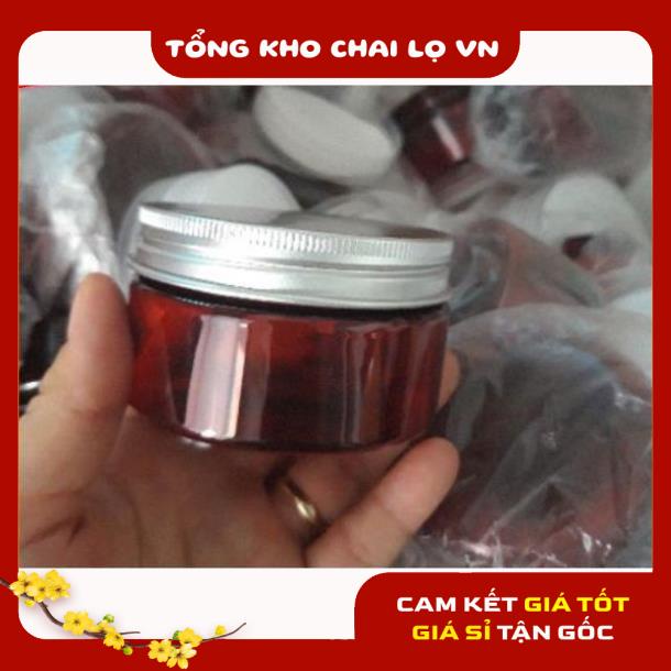 Hủ Đựng Kem ❤ SIÊU RẺ ❤ Hũ nhựa pet 100g đựng mỹ phẩm, thực phẩm, đồ khô, ngũ cốc