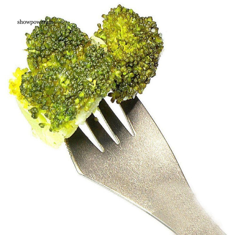 Nĩa kiêm muỗng inox 2 đầu đa năng