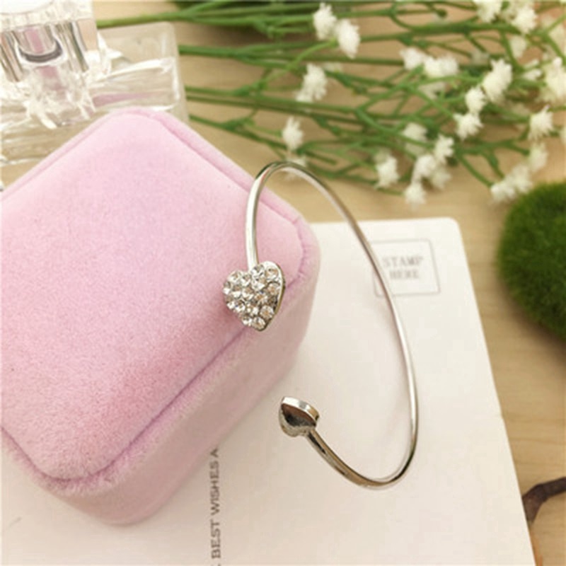 Vòng Tay Hở Hình Nơ Đính Đá Thời Trang Cho Nữ JP5