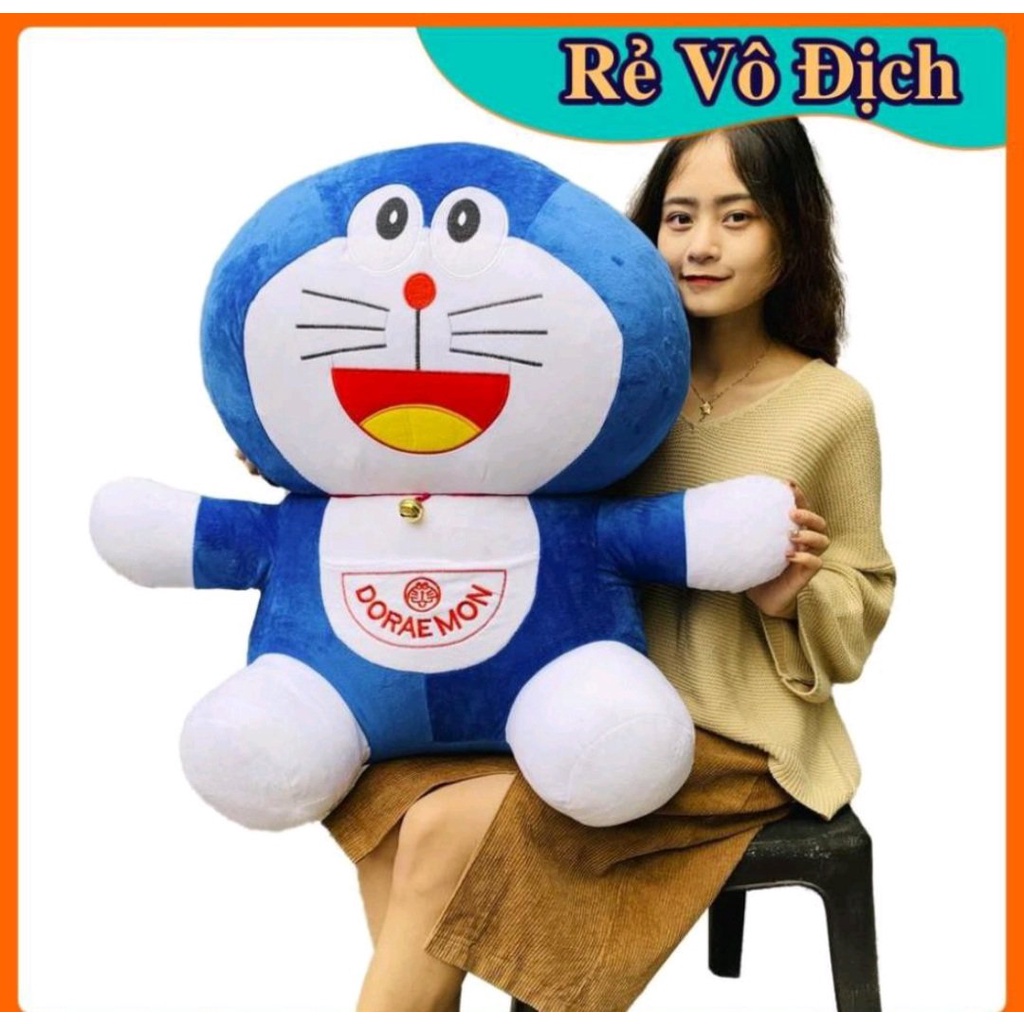 Gấu bông hình doremon cao cấp,gấu ôm doremon, chất liệu vải nhung mịn màng, Bông PP 3D loại 1 đàn hồi tốt