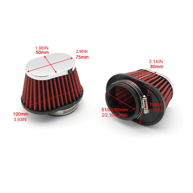 ✿ Lưới Lọc Khí 51 / 55 / 60mm Cho Xe Ô Tô