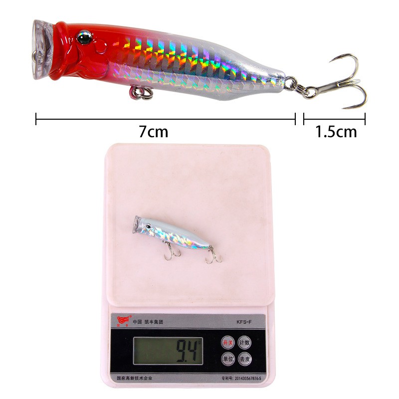 Mồi Câu Cá Giả Bằng Nhựa 1 Cái 7cm / 9.4g Chuyên Dụng Chất Lượng Cao