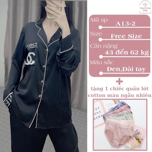 [Qùa tặng dây cột tóc] Đồ ngủ pijama nữ hàn quốc lụa LATIN đẹp,Bộ mặc nhà nữ cao cấp đồ Bộ nữ quần dài POPPY-A14GC