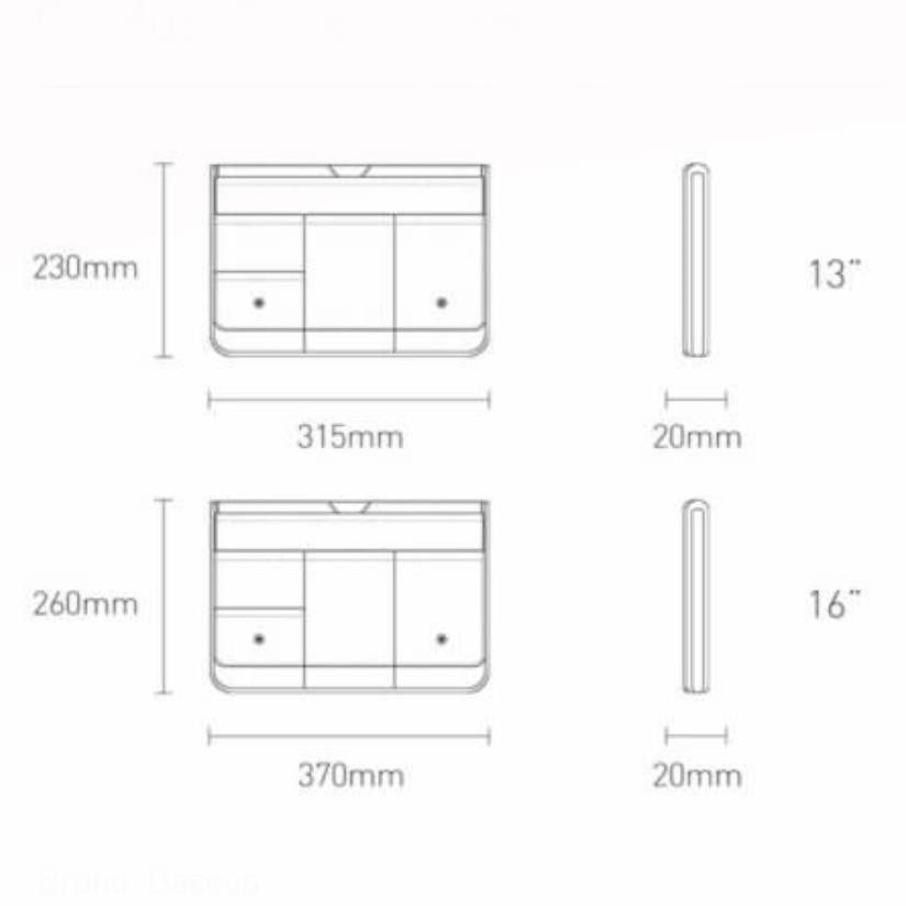 Túi Chống Sốc MacBook/ Laptop Baseus Basics Series 13-16-inch