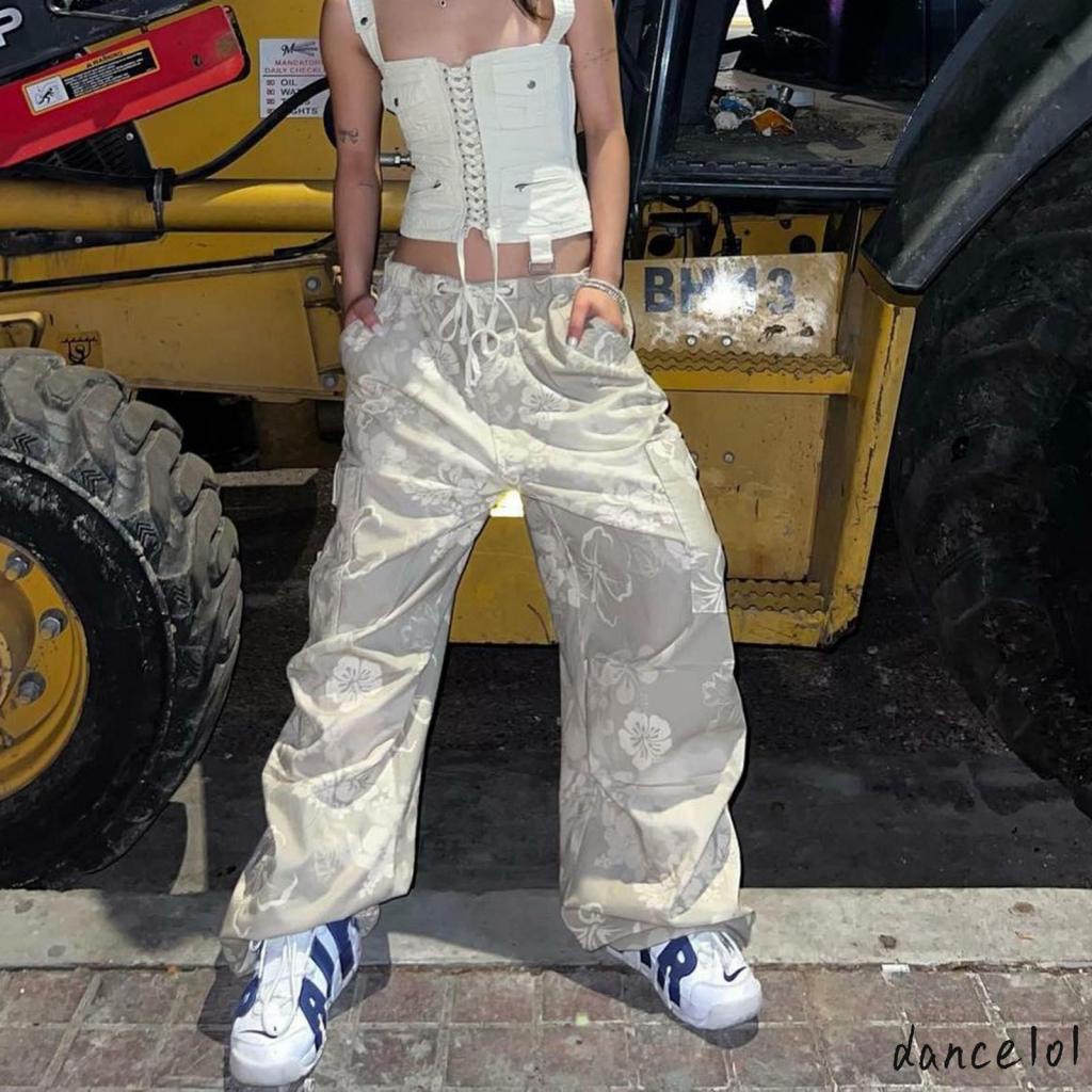 Quần Túi Hộp Lưng Thấp Nhảy Múa 1O1 2000s Cho Nữ